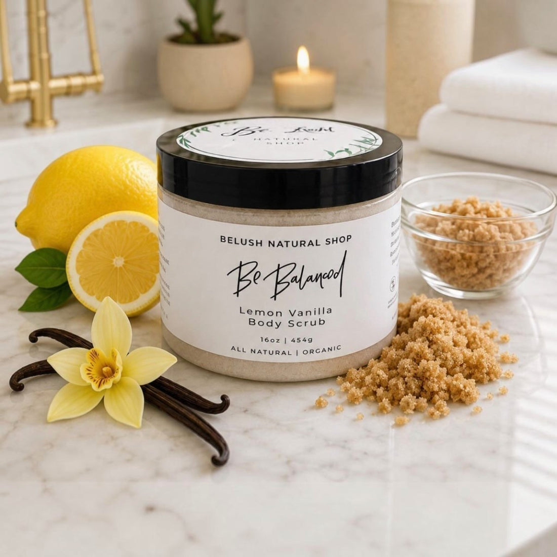 Lemon Vanilla Body Scrub